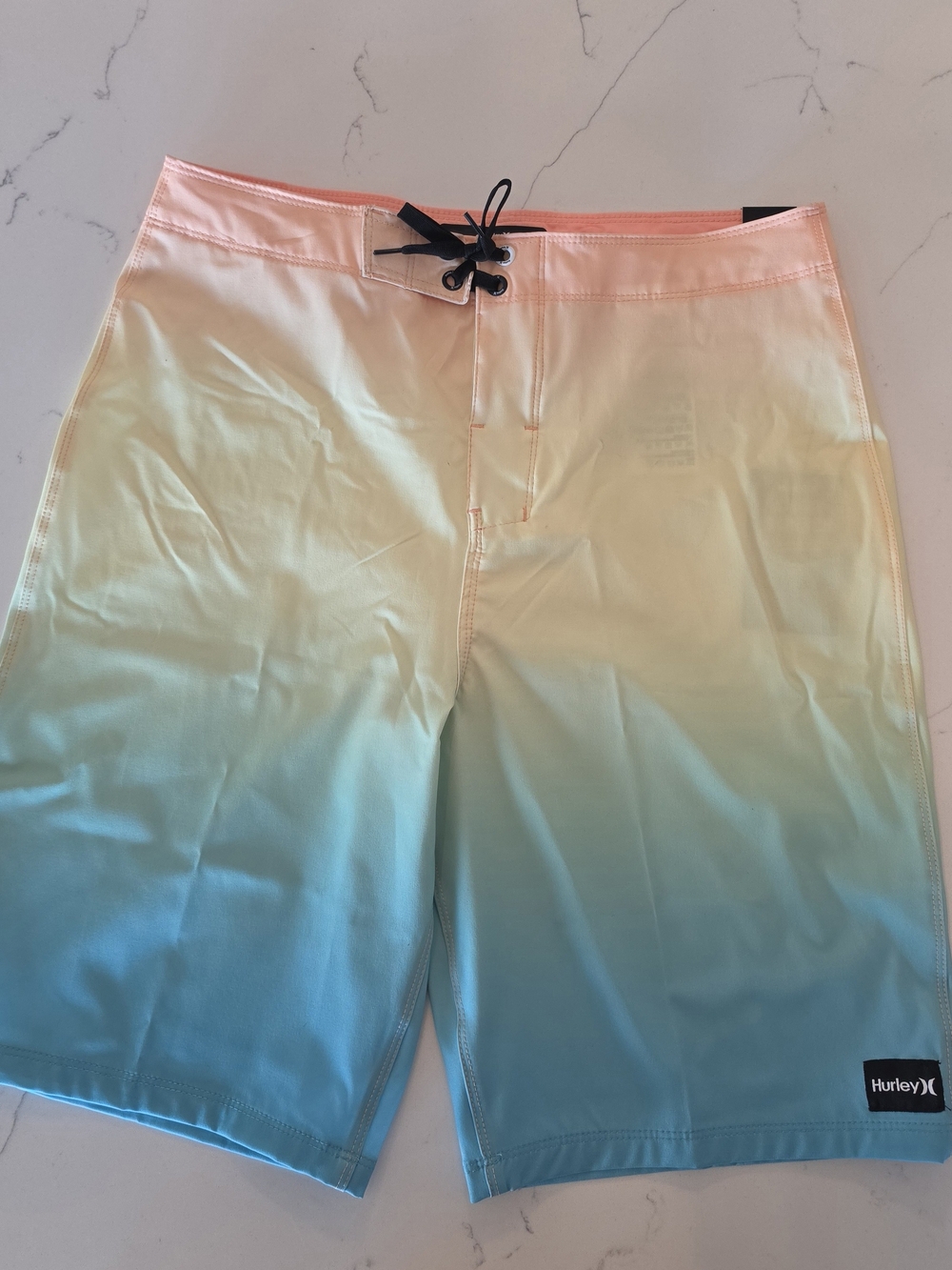 Hurley Boys Ombre Swim Shorts - Orange to Blue Sizes 10 16 18 - Picture 4 of 10
